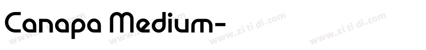 Canapa Medium字体转换